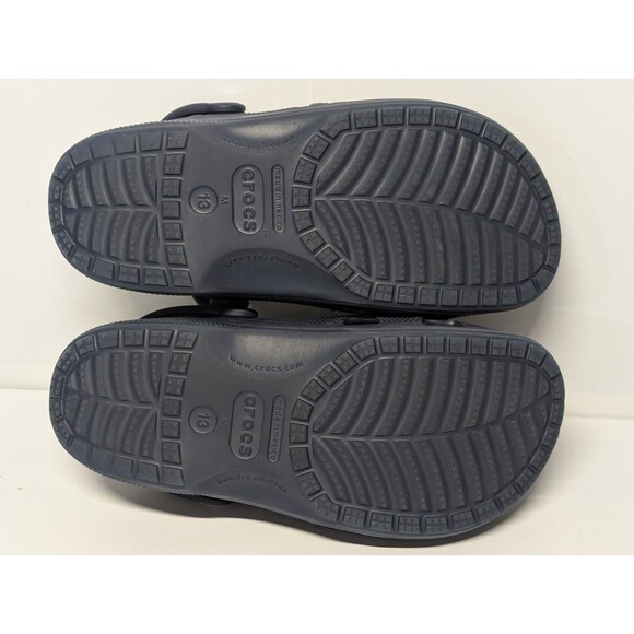 Crocs Baya Navy Clogs Slip On Slide Sandals Comfort 10126-410 Men’s Size 13 - Picture 7 of 8
